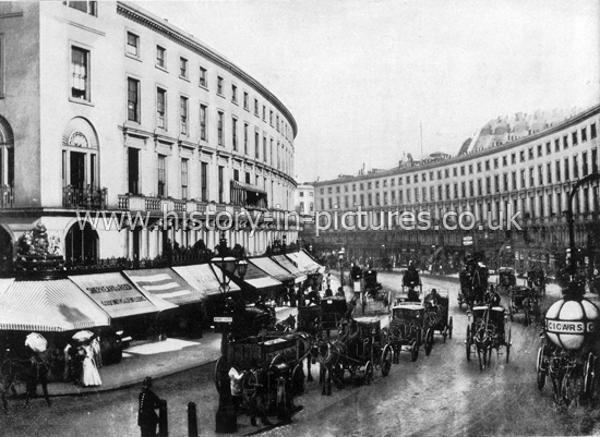 The Quadrant, Regent Street, London. c.1890's.